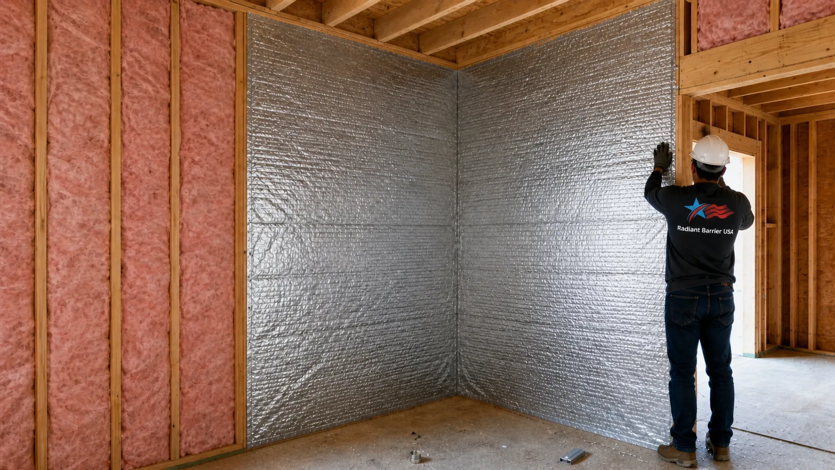 Wall insulation installation
