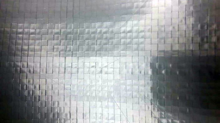 Perforated RadWrap white/silver ceiling insulation